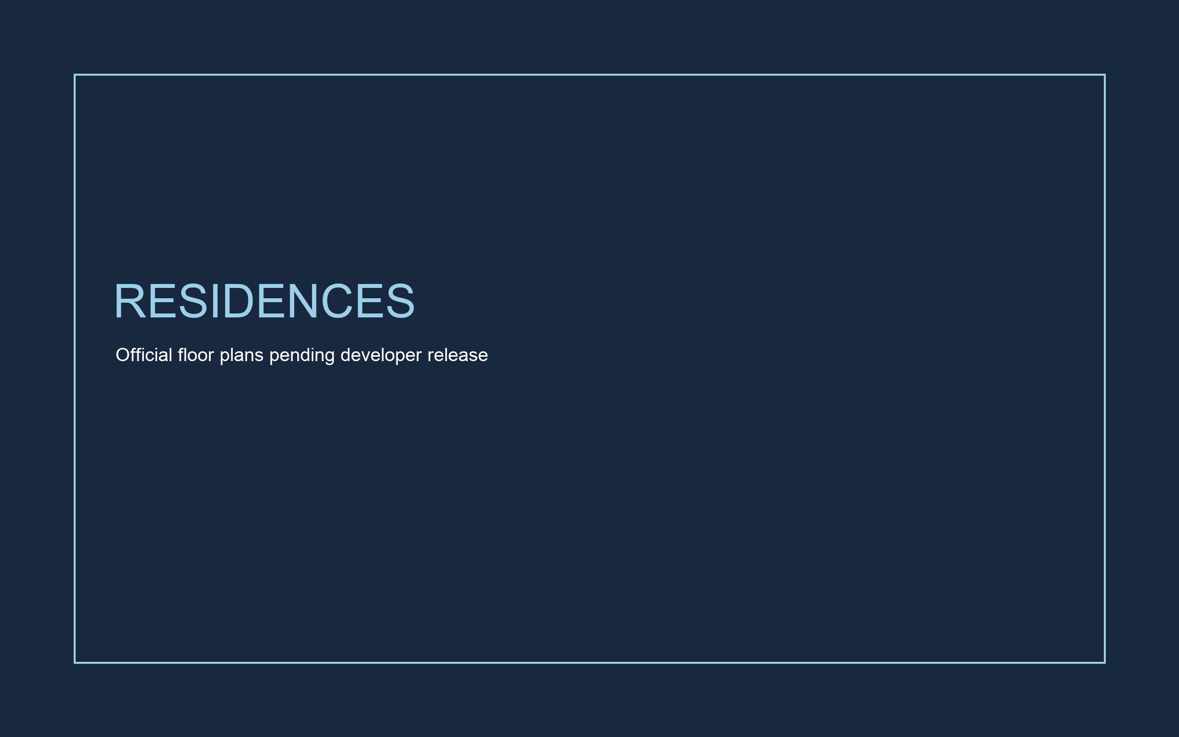 Skywaters Residences Current release Official plans — request latest developer pack floor plan